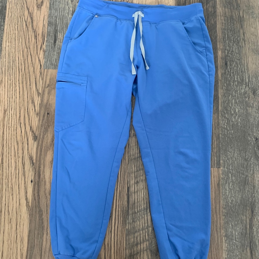 FIGS Jogger Scrub Pants, Ceil Blue, Size (L)